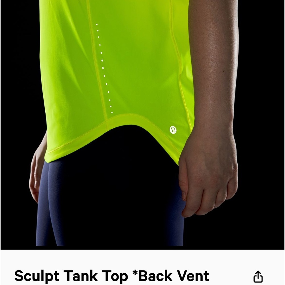 NWOT Lululemon-Athletica Sculp Tank with Vent - Picture 1 of 8